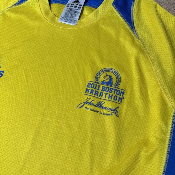 April 2011 Adidas 115th B.A.A. BOSTON MARATHON (MED) Long Sleeve Shirt G3 - Picture 3 of 7